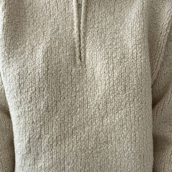 Vintage Womens Alpaca Connections White Chunky Wool Oversized Boxy Sweater XS - Picture 6 of 8
